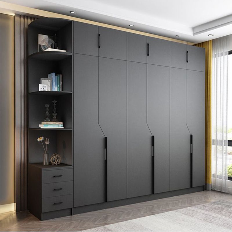 Source Modern Custom Wooden Black Wardrobe Cabinet Wardrobe Closet Wardrobe  Bedroom Furniture On M (View 7 of 15)