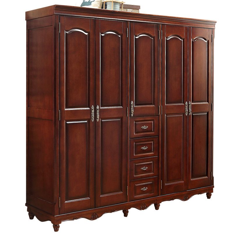 Source Wholesale American Style Bedroom Furniture 2/3/4/5 Door Beautiful  Solid Wooden Wardrobe On M (View 10 of 15)