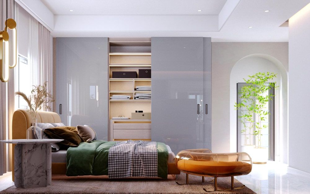 Space Saving Secrets To Design A Modern Bedroom Wardrobe – Pertaining To Bed And Wardrobes Combination (Photo 5 of 15)