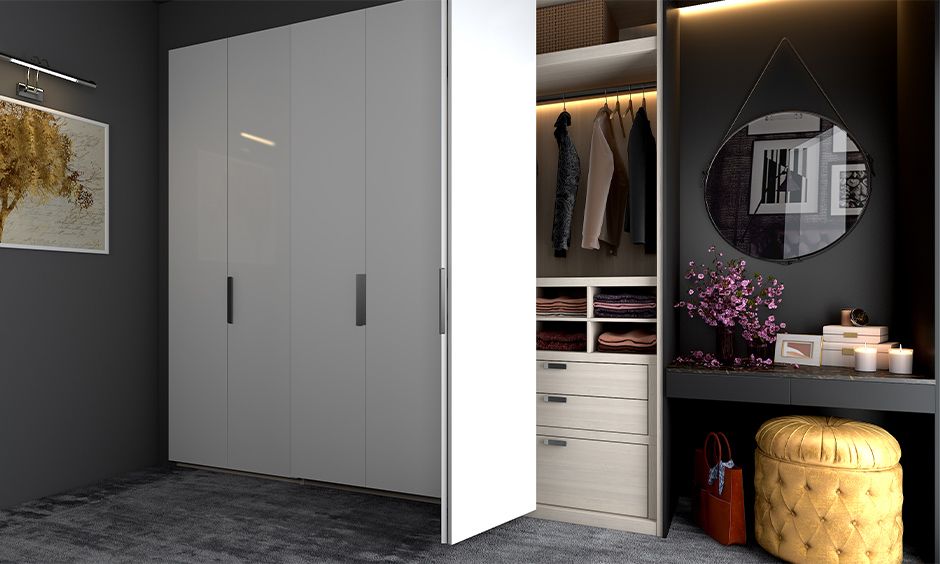 Space Saving Wardrobe Ideas For Small Rooms | Designcafe In Space Saving Wardrobes (Photo 10 of 15)