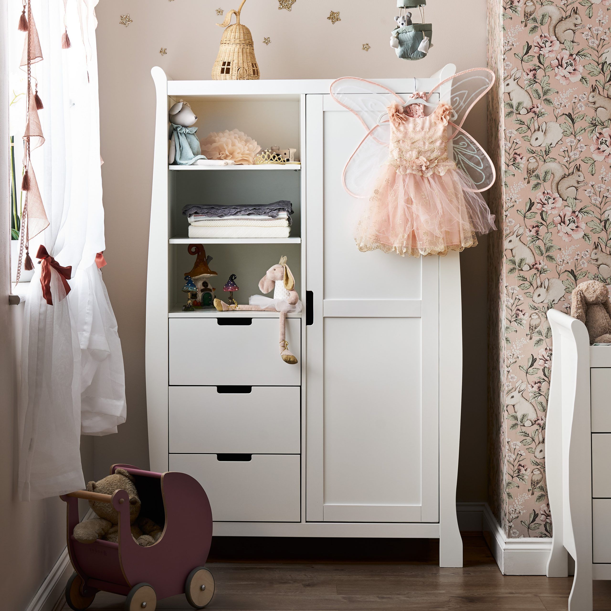 Stamford Sleigh Double Wardrobe – Obaby Within Double Wardrobes With Drawers And Shelves (Photo 1 of 15)