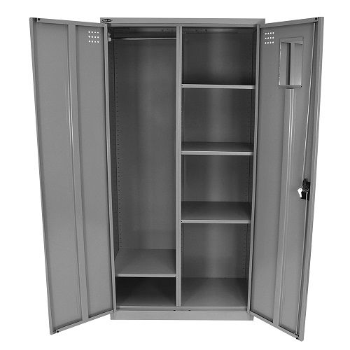 Steelco Metal Personal Wardrobe 1830 High | I Office Furniture Sydney  Melbourne Brisbane Pertaining To Silver Metal Wardrobes (View 2 of 15)