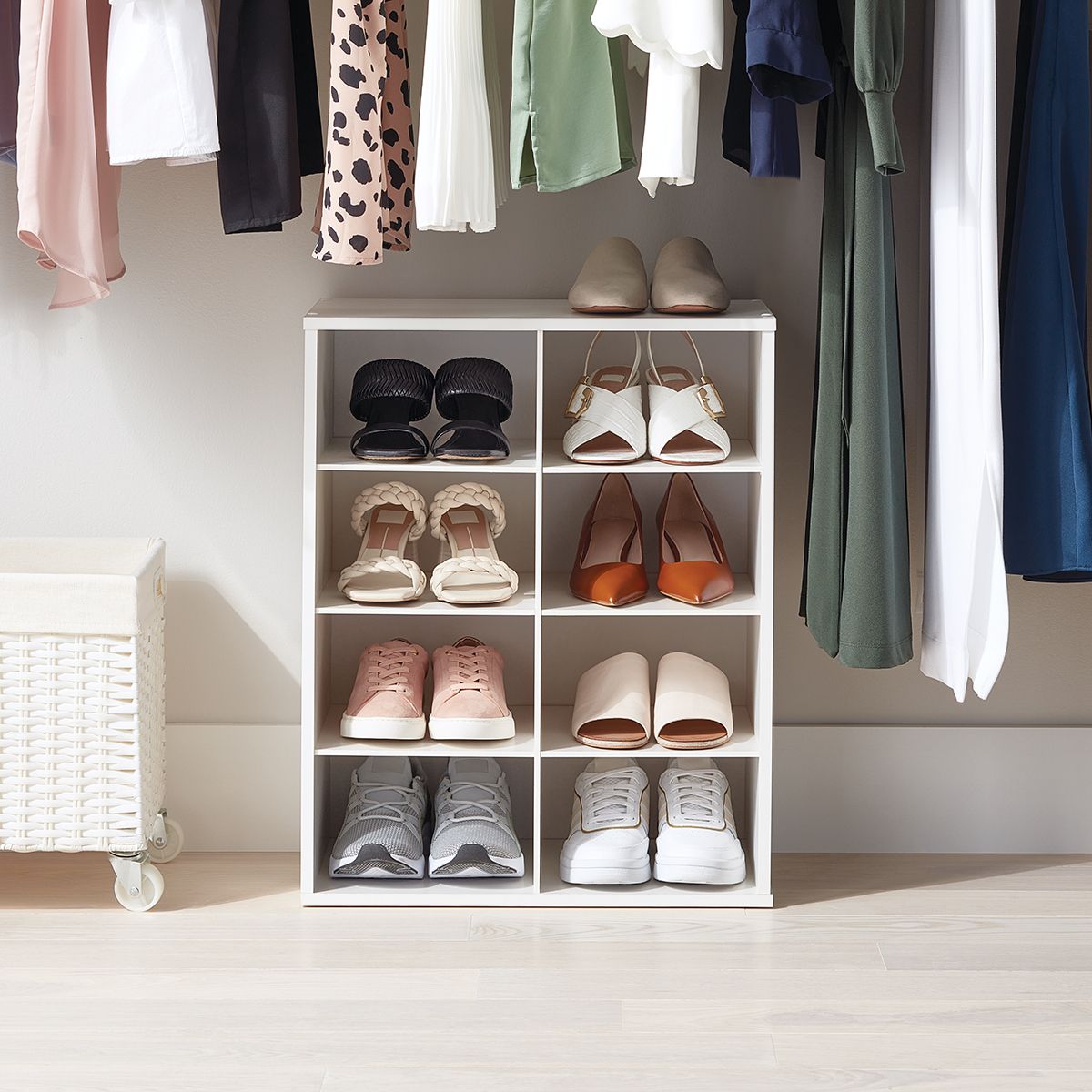 The Container Store 8 Pair Shoe Organizer | The Container Store Inside Wardrobes Shoe Storages (View 12 of 15)