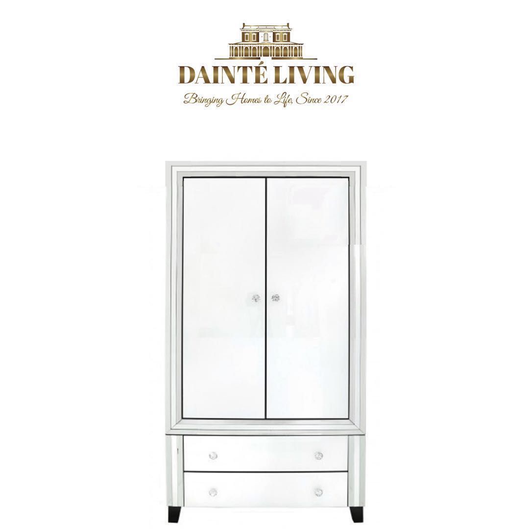 The Glass House Collection | Romano White Mirrored Wardrobe, Babies & Kids,  Baby Nursery & Kids Furniture, Kids' Wardrobes & Storage On Carousell For Romano Mirrored Wardrobes (View 14 of 15)