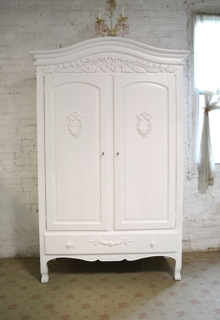 The Painted Cottage | Shop Regarding White French Armoire Wardrobes (View 3 of 15)