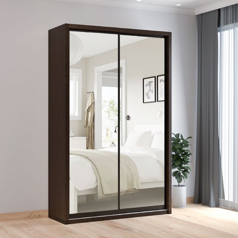 Tiara 4' X 7' Feet Full Mirror Sliding Door Wardrobe Custom Made –  Furnituredirect (View 6 of 15)