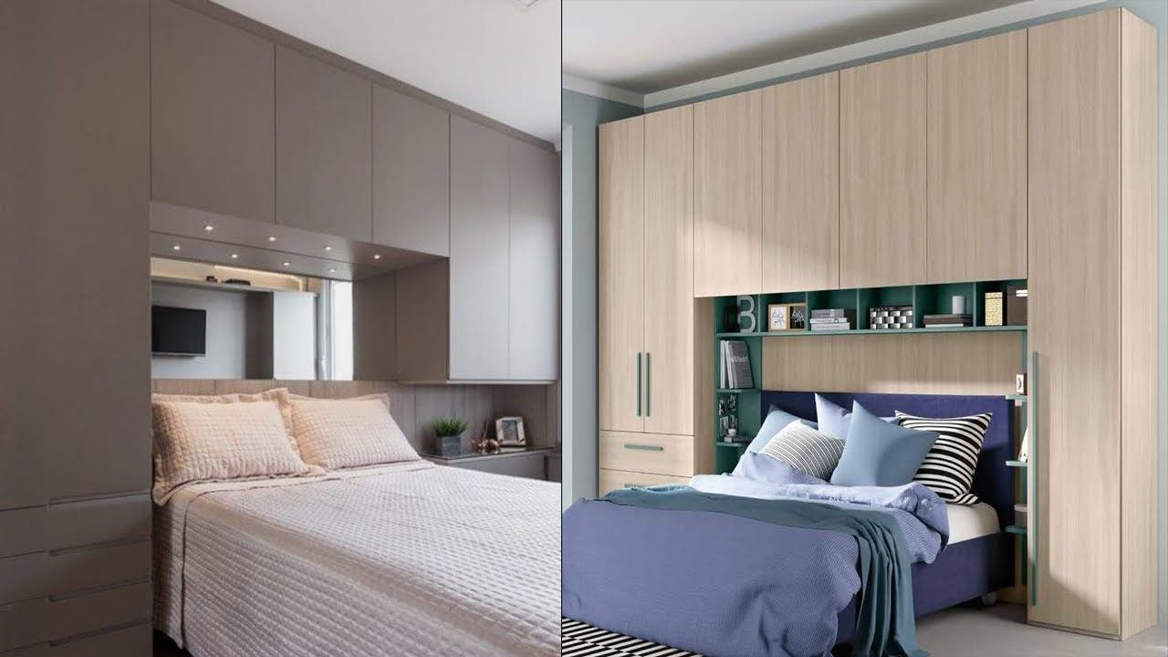 Top Modern Bedroom Cupboards | Overbed Wardrobe Design Ideas 2021 Space  Saving Furniture – Youtube Inside Over Bed Wardrobes Sets (View 8 of 15)
