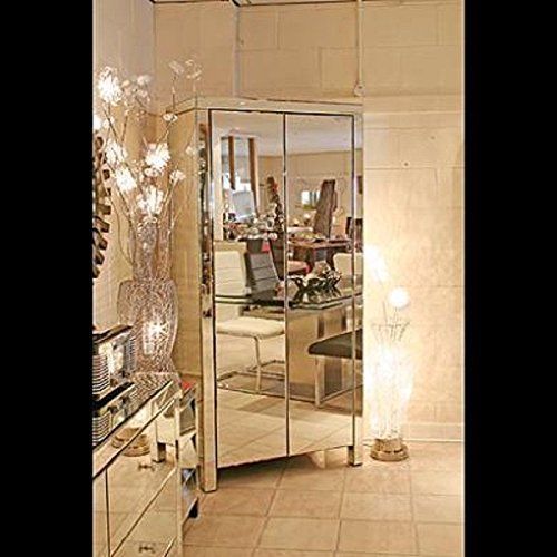 Venetian Mirrored/glass 2 Door Double Wardrobe With Drawers (sophie Rose  Range) | Glass Wardrobe, Glass Furniture, Furniture Throughout Venetian Glass Wardrobes (Photo 11 of 15)