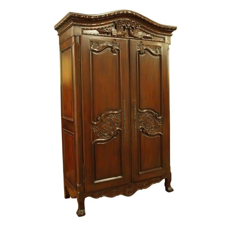 Victorian Carved Wardrobe – Akd Furniture With Ornate Wardrobes (View 7 of 15)