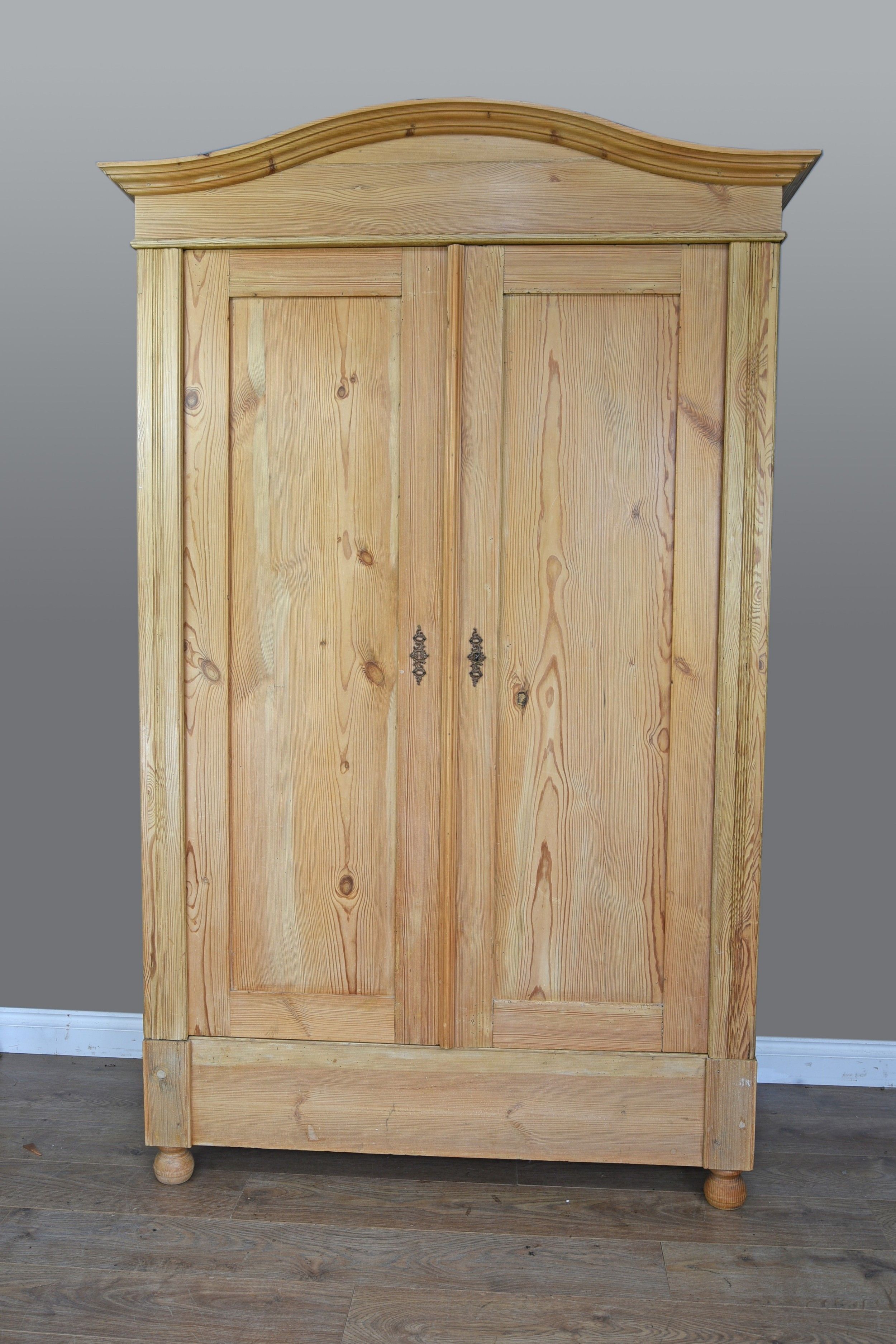 Victorian Pine Double Wardrobe | 630523 | Sellingantiques.co (View 3 of 15)