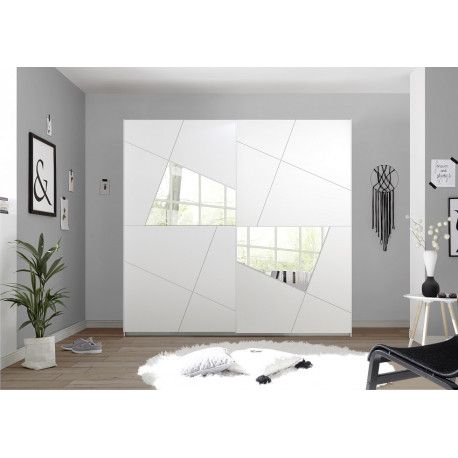 Vittoria Sliding Wardrobe In High Gloss White – Furnitureroom (5172) –  Sena Home Furniture With White High Gloss Sliding Wardrobes (Photo 8 of 15)
