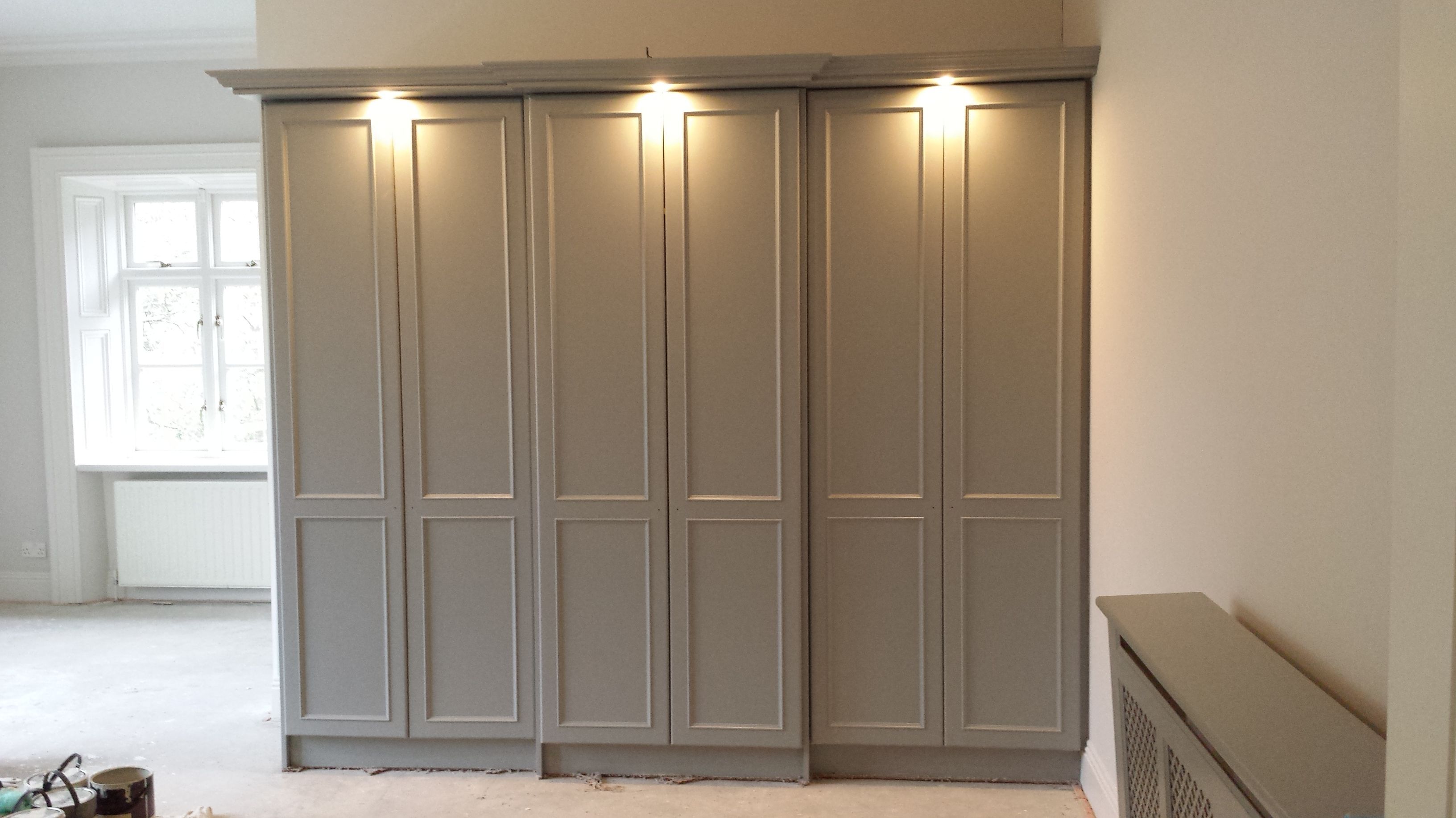 Wardrobe After, Painted With Farrow & Ball Paint | Built In Cupboards  Bedroom, Fitted Bedroom Furniture, Small House Bedroom With Regard To Farrow And Ball Painted Wardrobes (Photo 1 of 15)