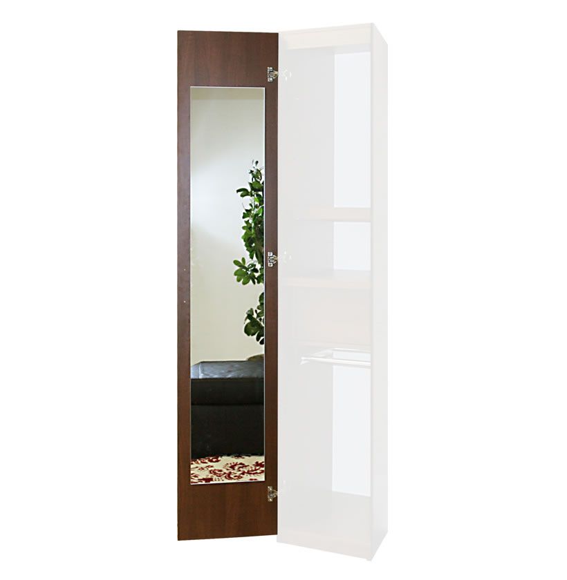 Wardrobe Closet Interior Mirror Upgrade – Single Mirror, 180 Degree Hinges  | Contempo Space Intended For One Door Wardrobes With Mirror (View 2 of 15)