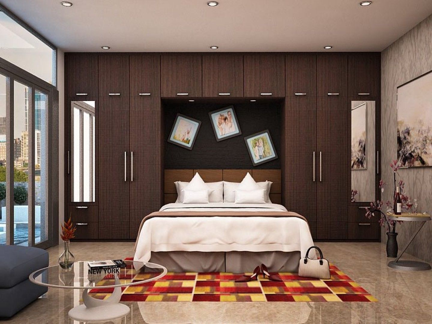 Wardrobe Colour Combinations For Your Bedroom Regarding Bed And Wardrobes Combination (View 8 of 15)