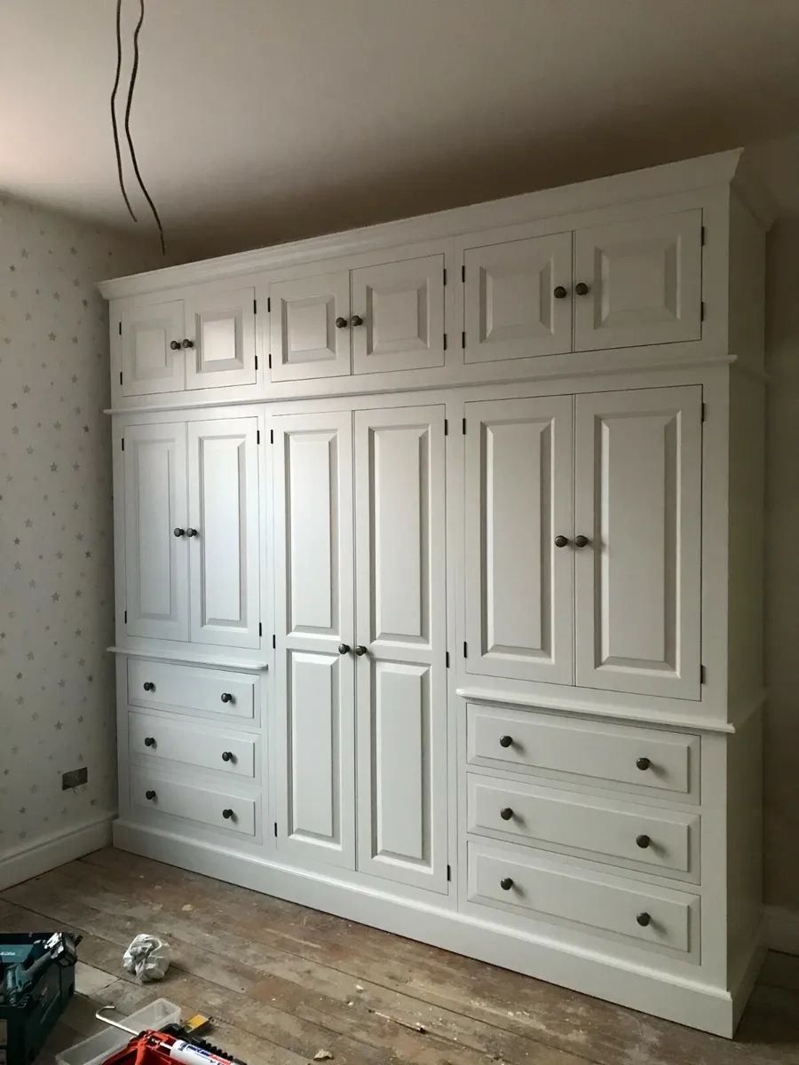 Wardrobe – Painted Combination R&f Style – 6 Door 6 Drawer – Top Boxes |  Ebay With Regard To Wardrobes Chest Of Drawers Combination (View 14 of 15)