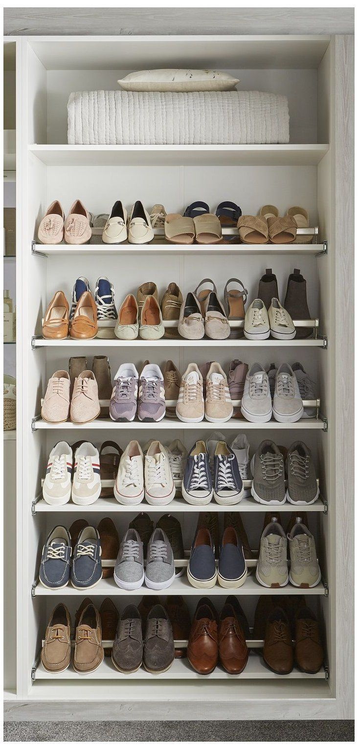 Wardrobe #shoe #storage #ideas Clever Bedroom Storage Solutions From My  Fitted Bedroom. … | Shoe Storage Wardrobe, Shoe Storage Cupboard, Storage  Solutions Bedroom Within Wardrobes Shoe Storages (Photo 9 of 15)