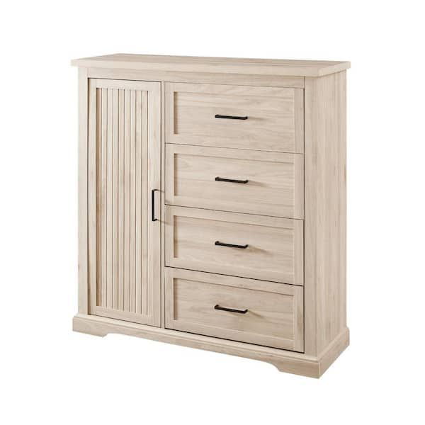 Welwick Designs 45 In. W. Birch Wood 4 Drawer And 1 Cabinet Transitional  Wardrobe Hd8908 – The Home Depot With Cheap Wardrobes And Chest Of Drawers (Photo 8 of 15)