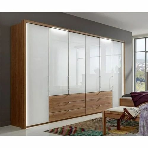 White And Brown Wooden Wardrobes, For Home In White Wood Wardrobes (Photo 9 of 15)