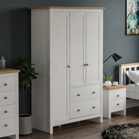 White Bedroom Furniture Sets Pertaining To Cheap White Wardrobes Sets (View 14 of 15)