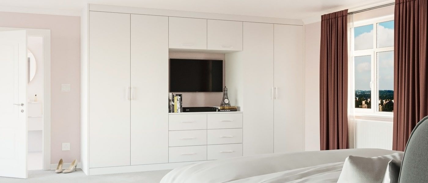 White Fitted Wardrobes – See Examples In Some Customer Photos Pertaining To White Bedroom Wardrobes (Photo 6 of 15)