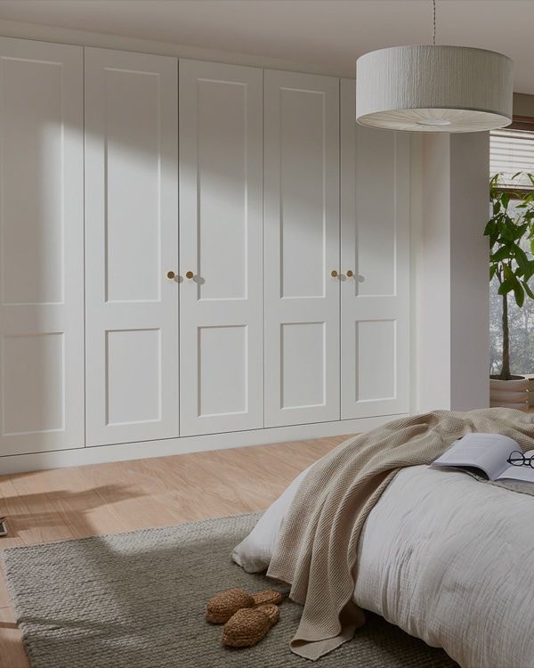 White Fitted Wardrobes | White Bedroom Wardrobes | White Wardrobes In White Bedroom Wardrobes (Photo 3 of 15)