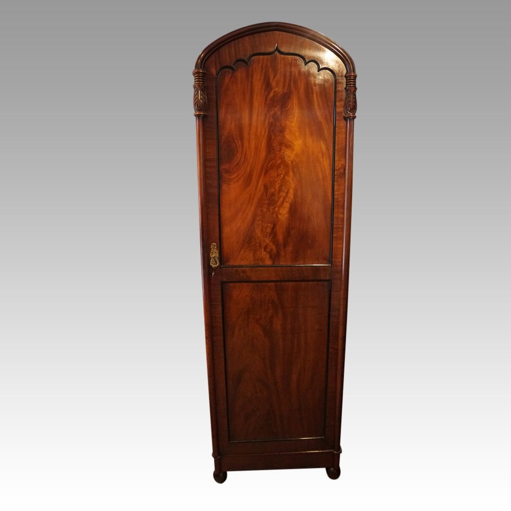 William Iv Mahogany Single Wardrobe | Hingstons Antiques Dealers Inside Antique Single Wardrobes (View 4 of 15)