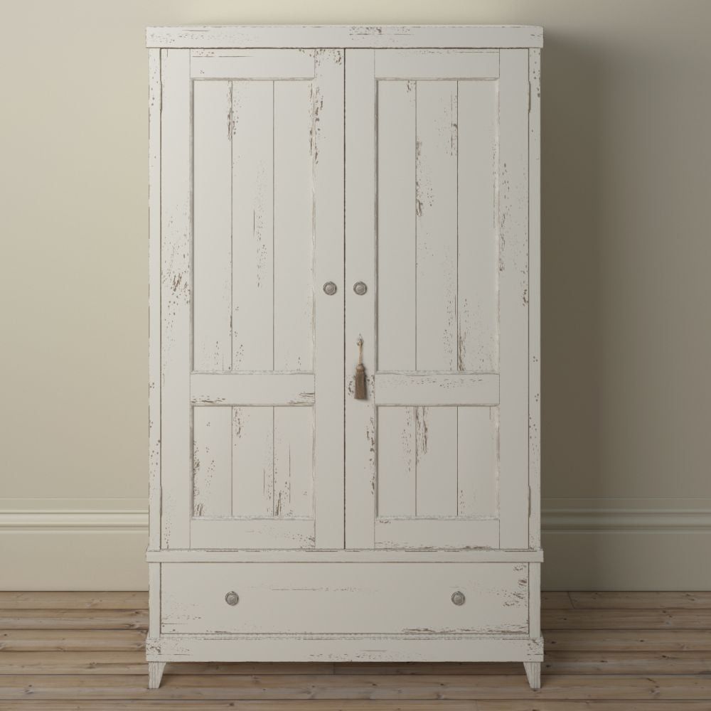 Willis And Gambier Atelier White Wooden 2 Door 1 Drawer Wardrobe | Happy  Beds With Willis And Gambier Wardrobes (View 11 of 14)