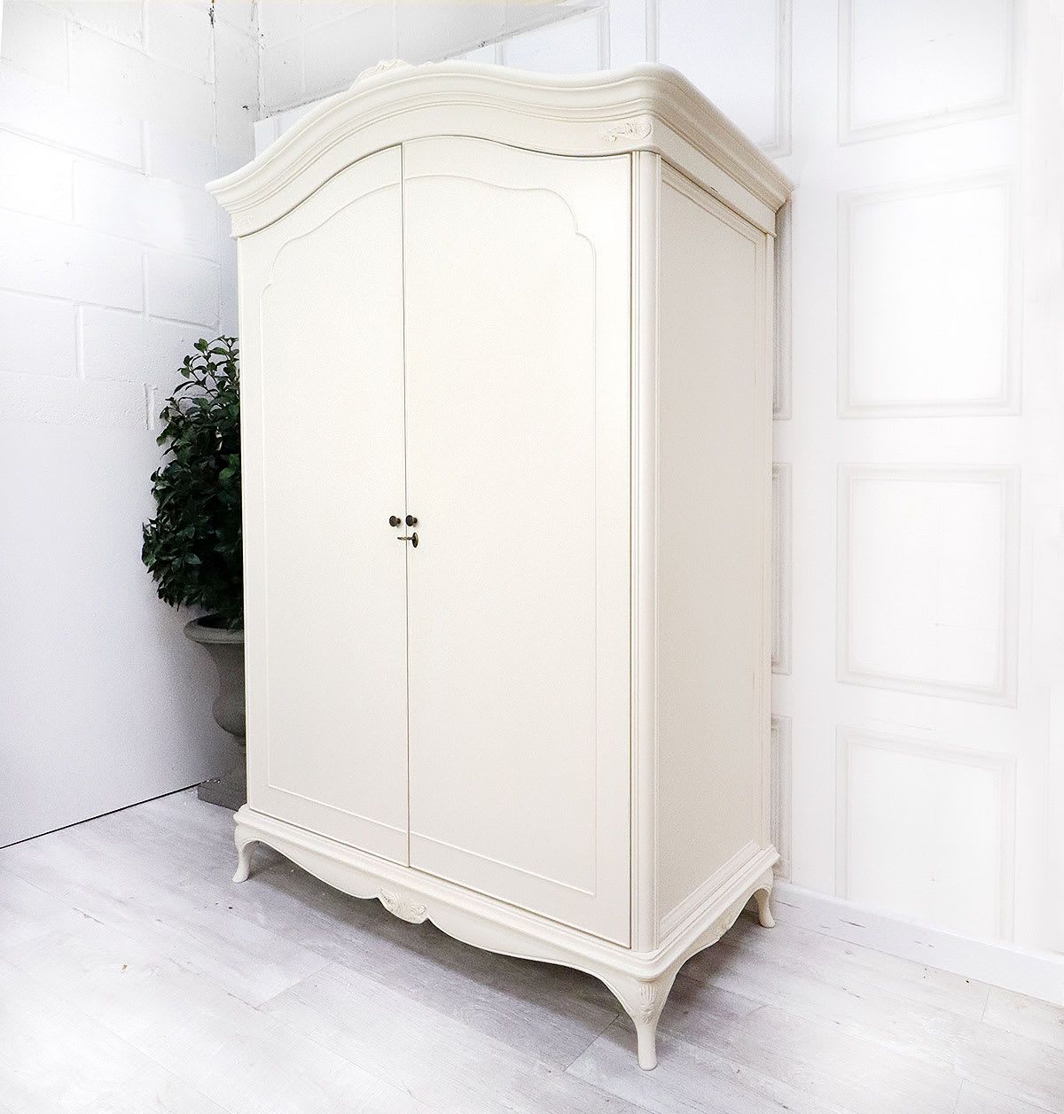 Willis & Gambier French Style Ivory Large Armoire Wardrobe | Nicky Cornell  A Uk Stockist For French Armoire Wardrobes (View 6 of 15)