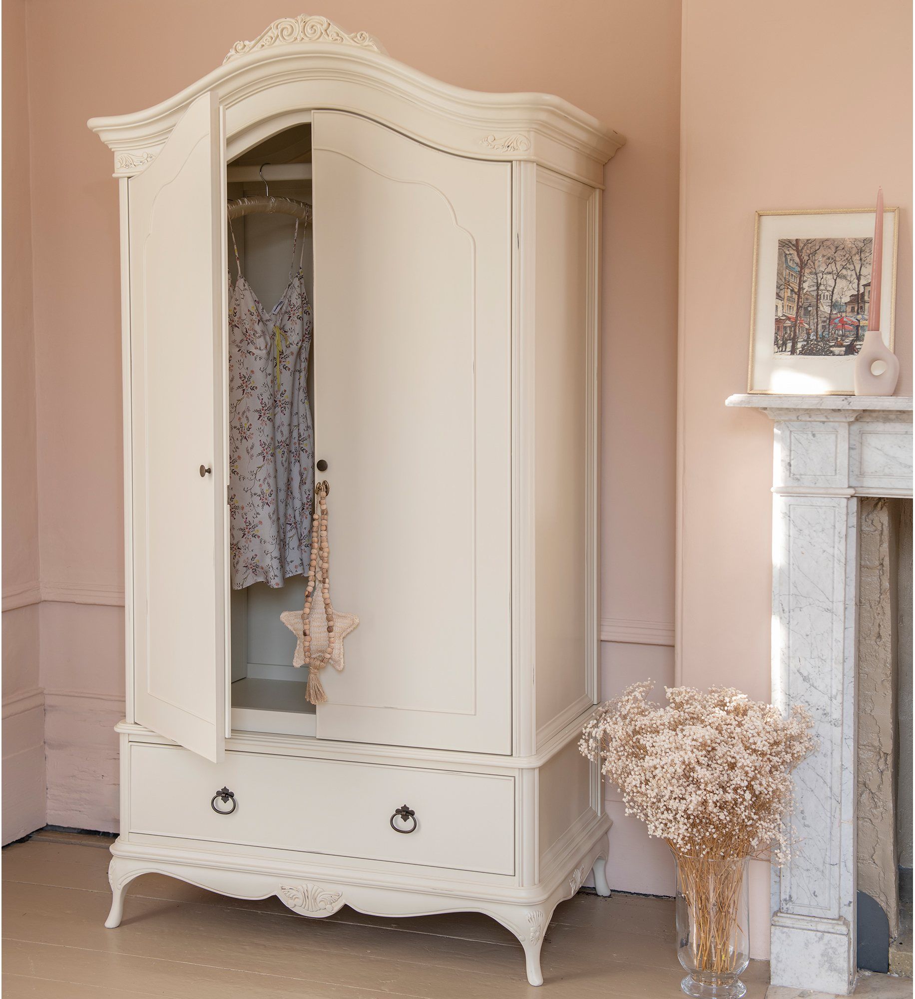 Willis & Gambier Ivory Bedroom 2 Door Wardrobe – Aldiss Intended For Ivory Wardrobes (Photo 15 of 15)