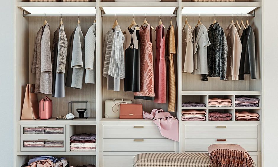 Women's Wardrobe Design Ideas For Your Home | Designcafe Throughout Girls Wardrobes (View 4 of 15)