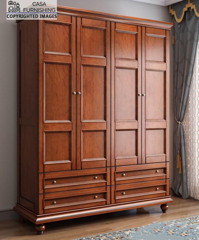 Wooden Wardrobe | Cupboard For Clothes | Sheesham Wood | Casa Furnishing For Cheap Wood Wardrobes (View 14 of 15)