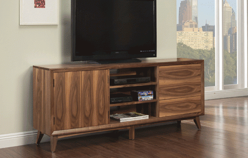 72" Walnut Tv Stand – In Walnut Entertainment Centers (View 8 of 15)