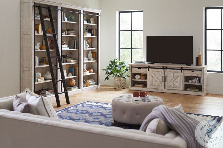 Avondale Farmhouse White 85" Tv Console From Martin Furniture | Coleman  Furniture Within Modern Farmhouse Barn Tv Stands (View 14 of 15)
