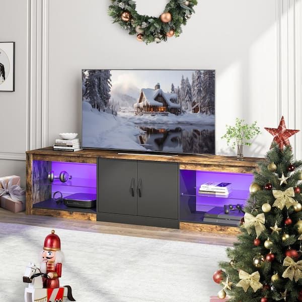 Featured Photo of 15 Photos Bestier Tv Stand for Tvs Up to 75"