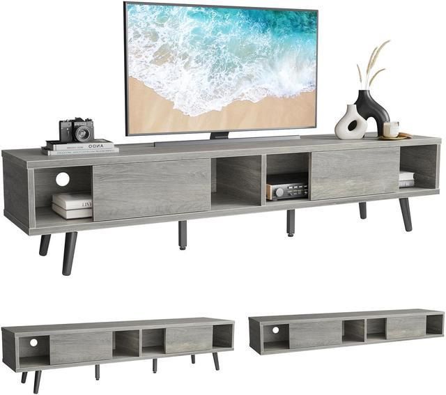 Bestier Mid Century Modern Tv Stand For Tvs Up To 75" With Storage Grey –  Newegg For Bestier Tv Stand For Tvs Up To 75&quot; (Photo 12 of 15)
