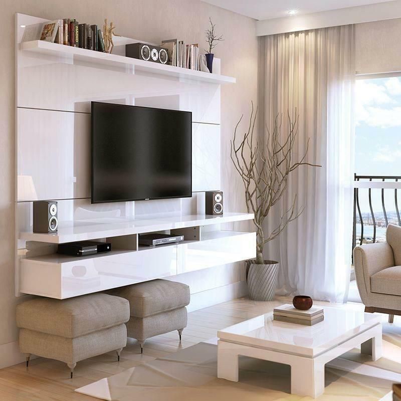 Floating Entertainment Media Center Tv Stand Wall Unit  (View 9 of 15)