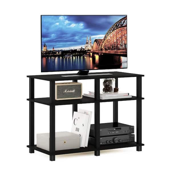 Furinno Romain Turn N Tube 31.5 In.espresso/black Tv Stand Fits Tv's Up To  40 In. 20313exbk – The Home Depot Within Romain Stands For Tvs (Photo 2 of 15)