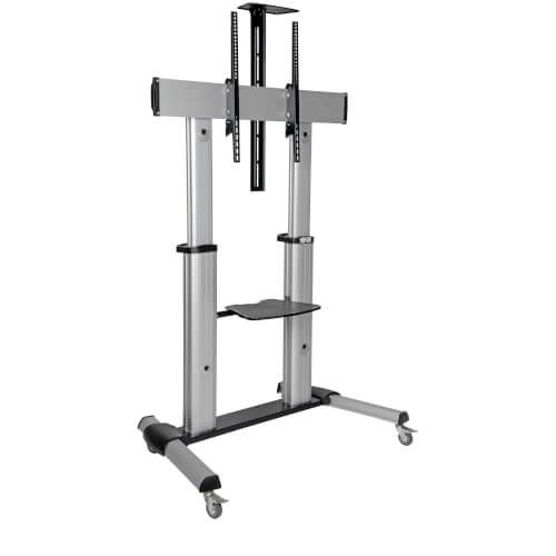 Heavy Duty Portable Tv Stand, Height Adjustable, 60 100 Inch | Eaton Intended For Foldable Portable Adjustable Tv Stands (View 3 of 15)