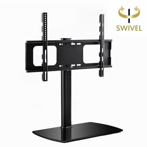 Mild Steel Black Universal Swivel Tabletop Tv Stand With Mount Throughout Universal Tabletop Tv Stands (View 8 of 15)