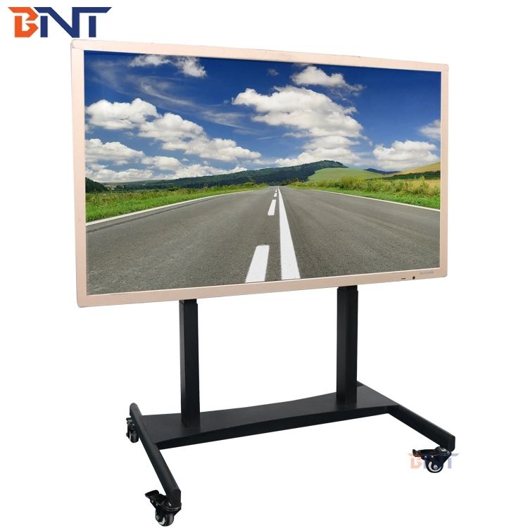 Mobile Tv Stand On Wheels For 46 75 Inch Flat Curved Panel Screens Tvs  Height Adjustable Floor Trolley Stand Holds Up To Tilt Rolling Tv Cart –  China Tv Cart And Mobile Tv Intended For Mobile Tilt Rolling Tv Stands (View 11 of 15)