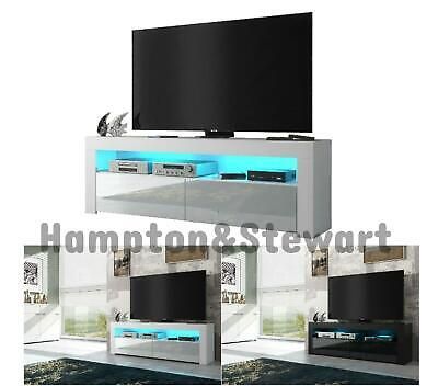 Modern Tv Stand Cabinet Sideboard Drawer 16colour Led Lights High Gloss  & Matt | Ebay Regarding Tv Stands With Lights (Photo 8 of 15)