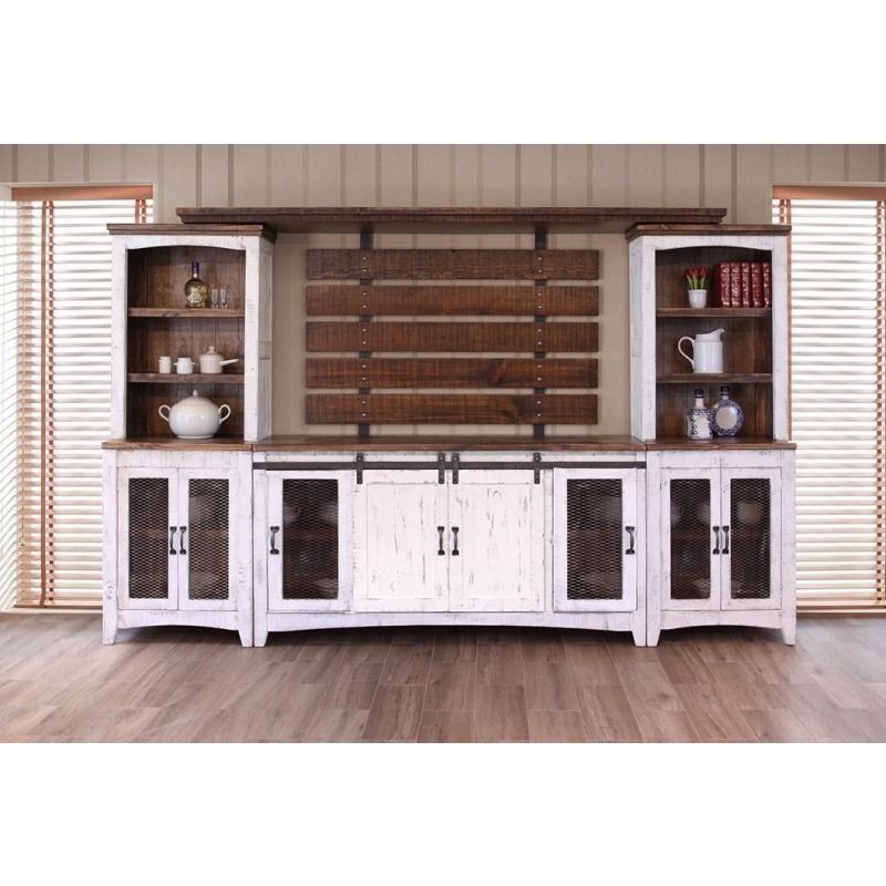 Pueblo White Entertainment Center With Pier And Bridge Ifd360stand+pier+ Bridgeinternational Furniture Direct At Wright Furniture & Flooring Intended For Entertainment Units With Bridge (View 6 of 15)