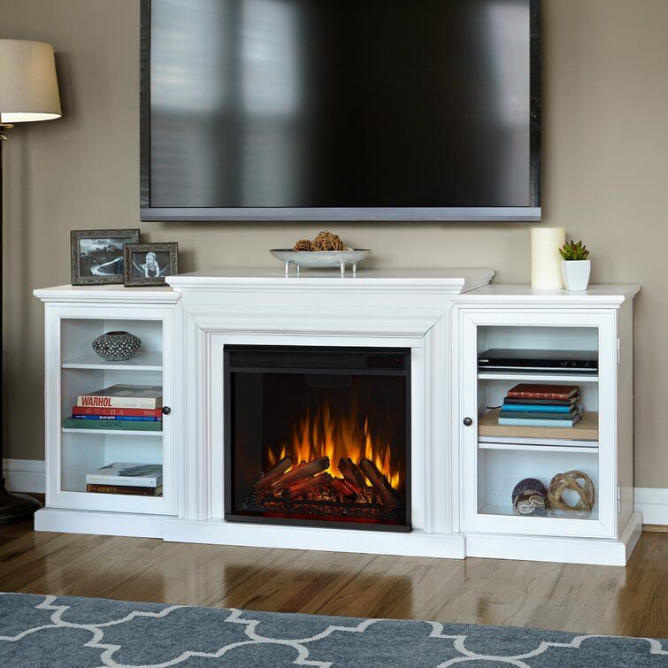 Real Flame Frederick 72'' Tv Stand With Fireplace & Reviews | Wayfair With Regard To Electric Fireplace Tv Stands (Photo 8 of 15)