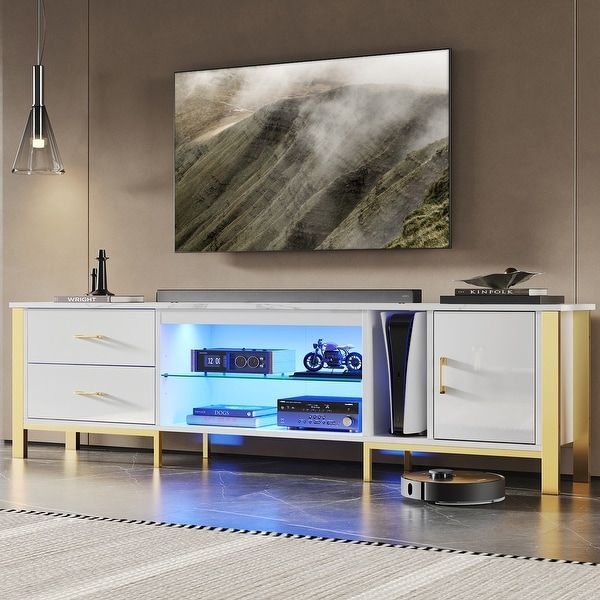 Safavieh Oakley Mid Century Modern Media 55" Tv Stand – 55.1" W X 15.8" L X  29.5" H – On Sale – Bed Bath & Beyond – 30385285 With Oaklee Tv Stands (Photo 13 of 15)