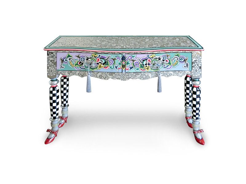 Side Table Versailles – Decovista – Colorful Design Furniture, Statues &  Wall Sculptures With Versailles Console Cabinets (View 11 of 15)