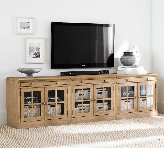 Tv Consoles, Entertainment Centers & Media Cabinets | Pottery Barn For Dual Use Storage Cabinet Tv Stands (View 6 of 15)