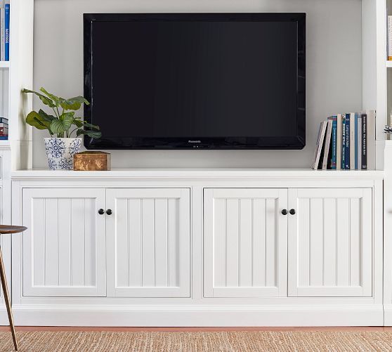 Tv Consoles, Entertainment Centers & Media Cabinets | Pottery Barn Within Entertainment Center With Storage Cabinet (View 12 of 15)