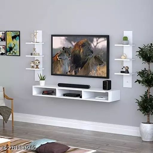Tv Unit Wall Mounted Rack Shelves Portable Upto 48 Inches Screen / Tv Wall  Shelves/ Tv Cabinate Unit For Music System And Remote/tv Setupbox Stand  Unit/ Treanding Wall Shelves/modern Tv Cabinate Unit For Modern Stands With Shelves (View 8 of 15)