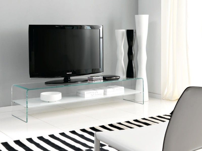 Unico Italia Bridge | Glass Tv Unit | Living Room Furniture – Ultra Modern With Regard To Entertainment Units With Bridge (Photo 7 of 15)