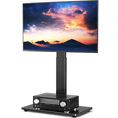 Universal Floor Tv Stand With Swivel Mount For 32 65 Inch Lcd Flat Screen  Tvs | Ebay Pertaining To Universal Floor Tv Stands (View 15 of 15)